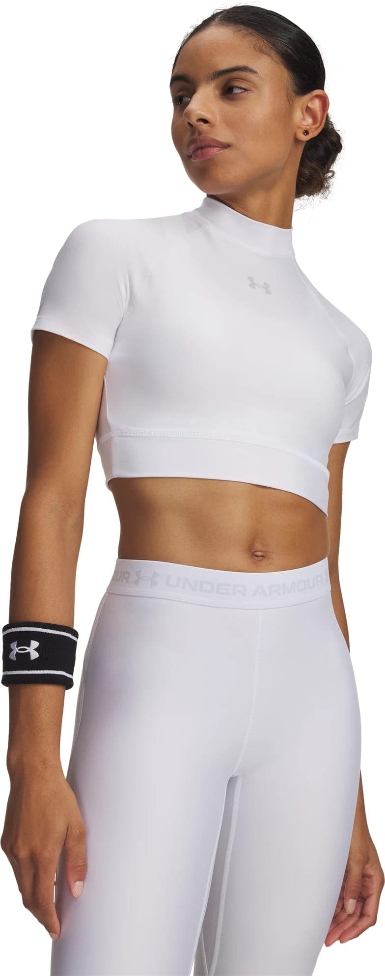 Camiseta UNDER ARMOUR HeatGear Crop Mock SS