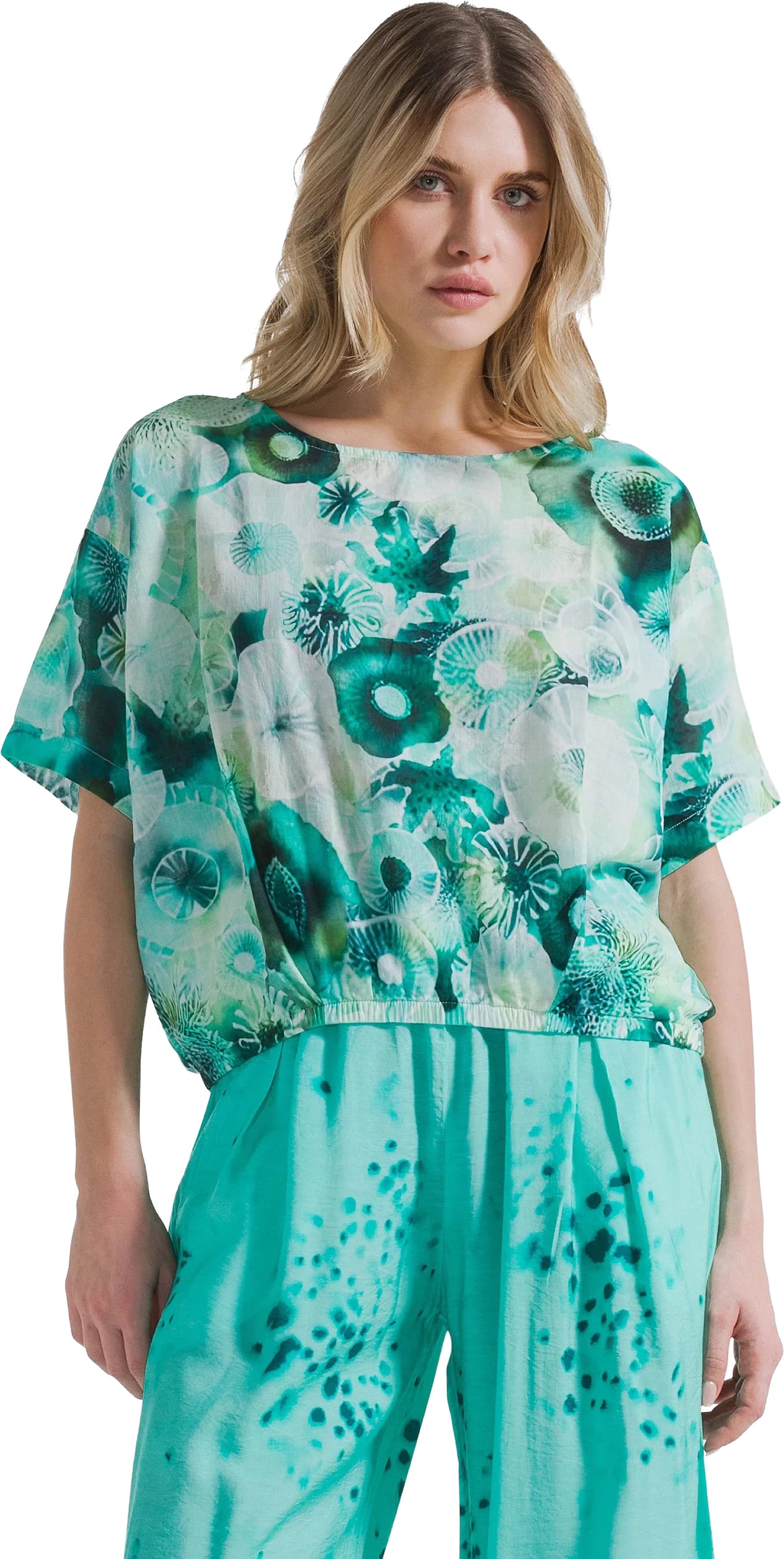 Camiseta DEHA ALLOVER COTTON MUSLIN TOP