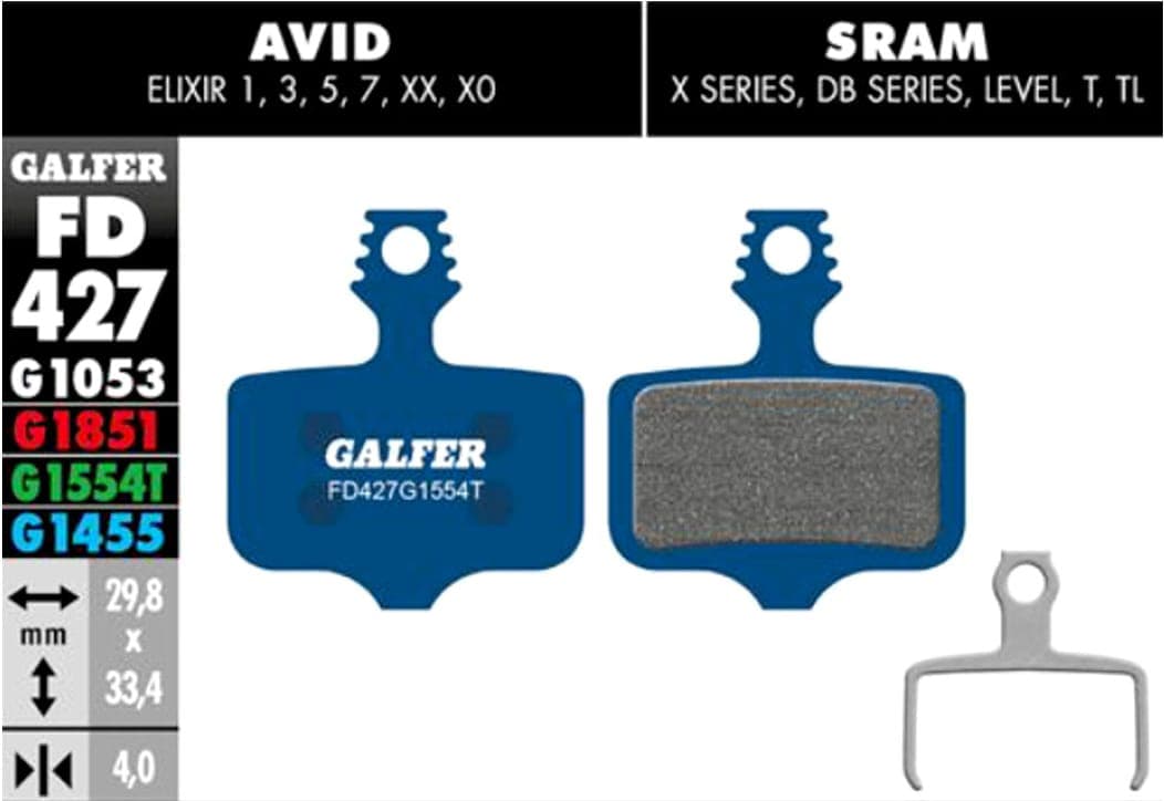 Freno y Mando GALFER ROAD BRAKE PAD AVID ELIXIR - SRAM XX - FD427G