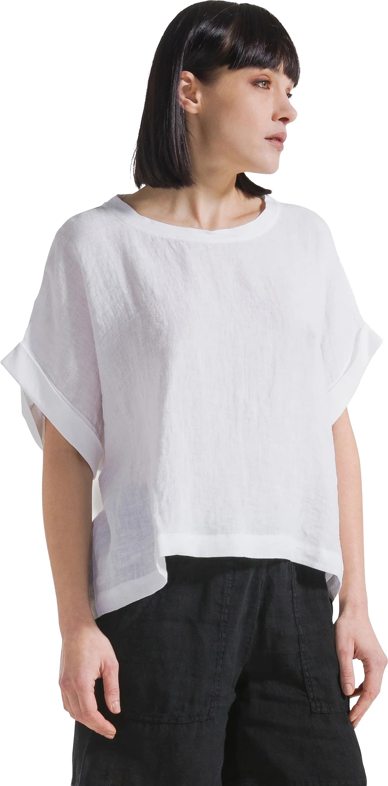 Camiseta DEHA LINEN WIDE TOP