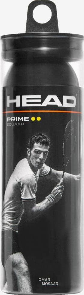 Pelota HEAD SQUASH 3-BALL TUBE PRIME (DYD)