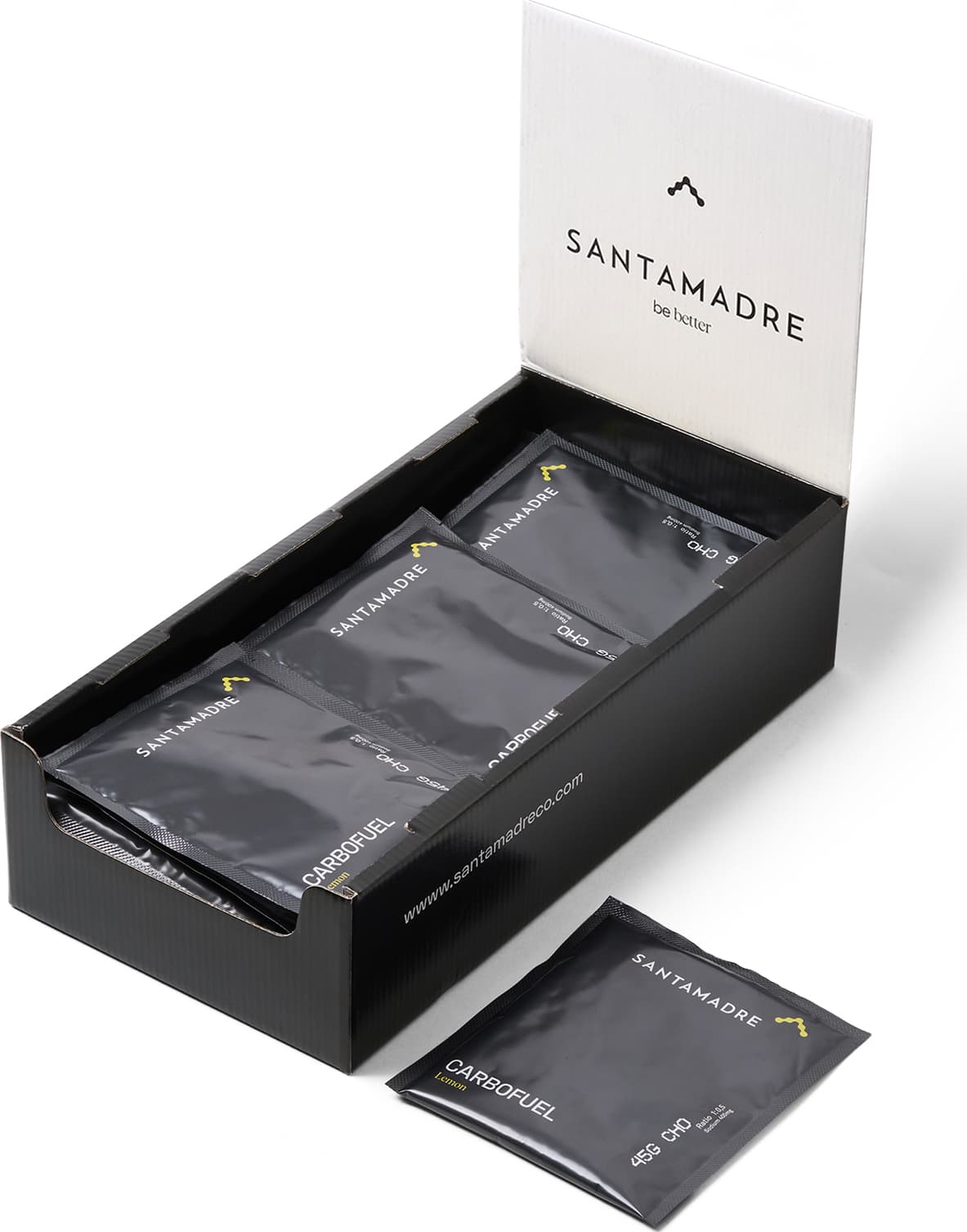 Batido SANTA MADRE CARBOFUEL 45CHO SINGLE-DOSE ORANGE 30 X 52G