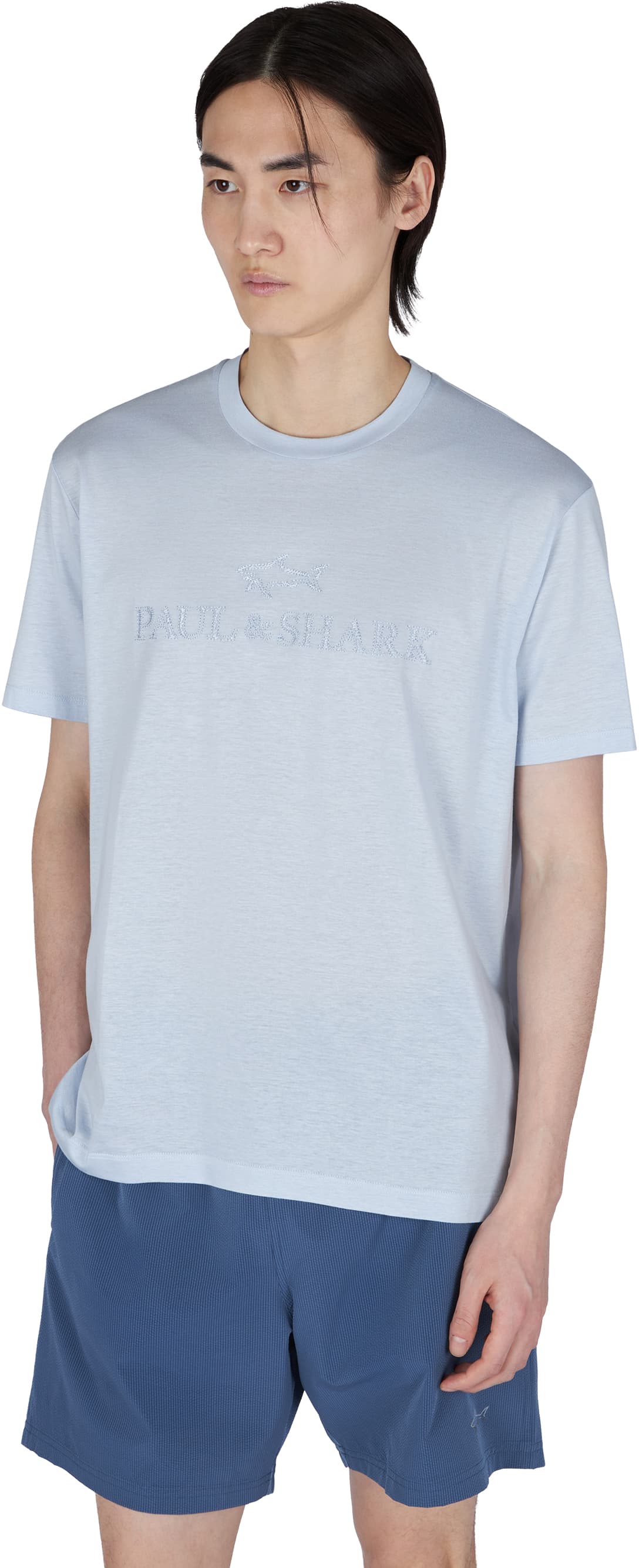 Camiseta PAUL & SHARK MEN'S WOVEN COTTON LYOCELL T-SHIRT