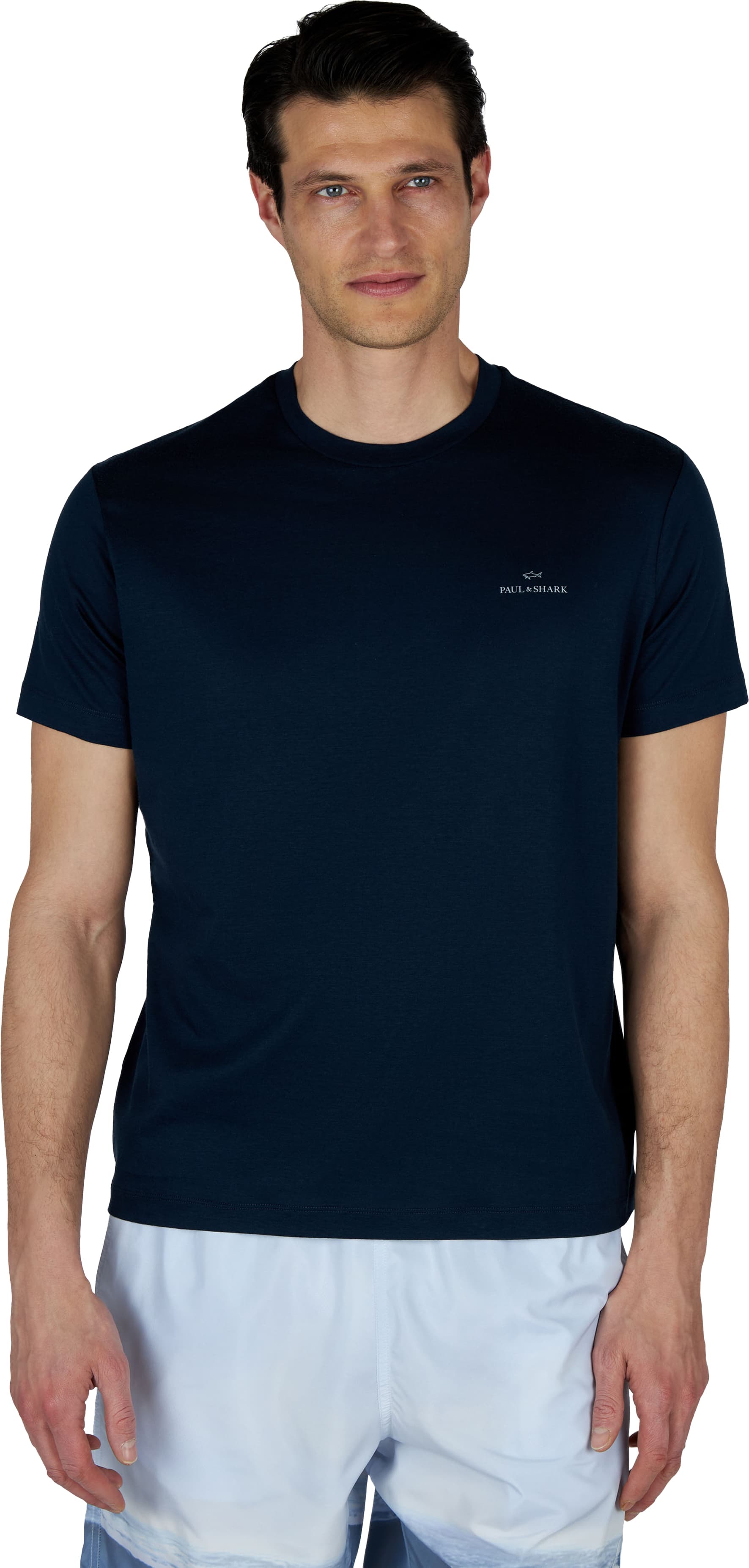 Camiseta PAUL & SHARK MEN'S WOVEN COTTON LYOCELL T-SHIRT