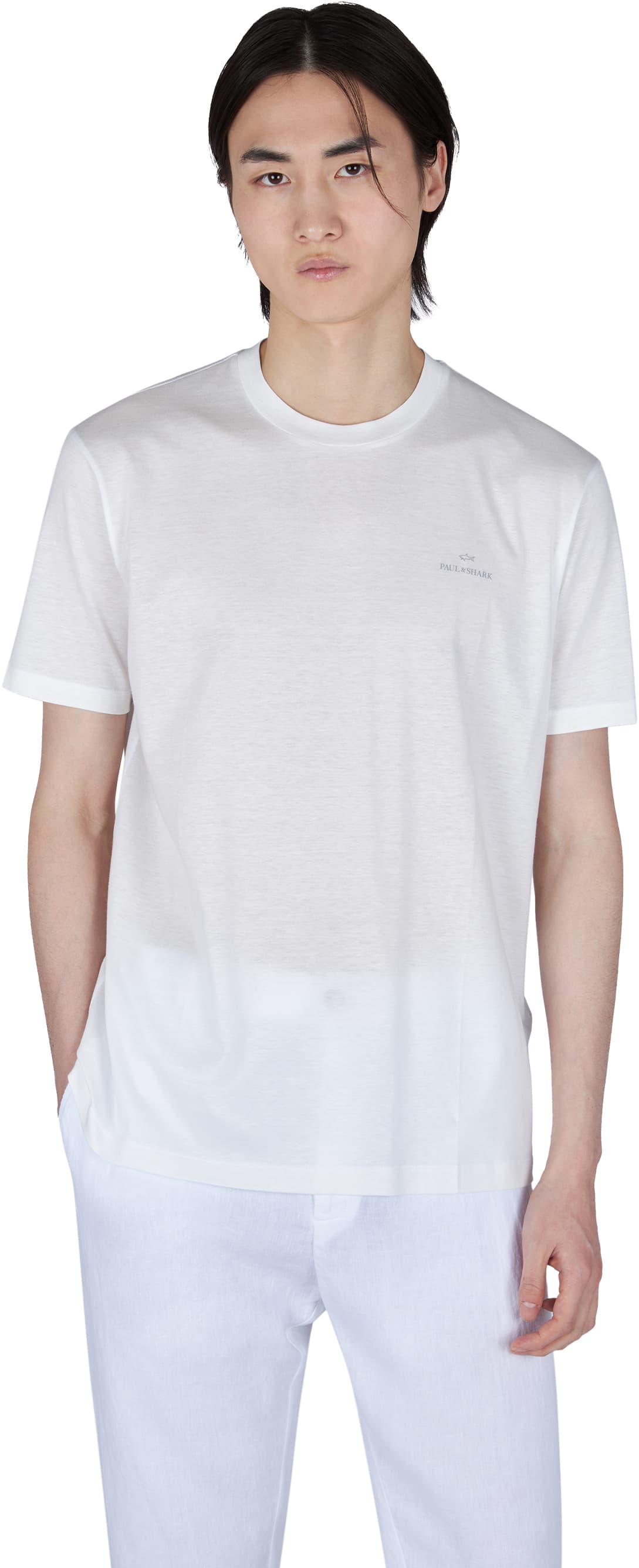 Camiseta PAUL & SHARK MEN'S WOVEN COTTON LYOCELL T-SHIRT