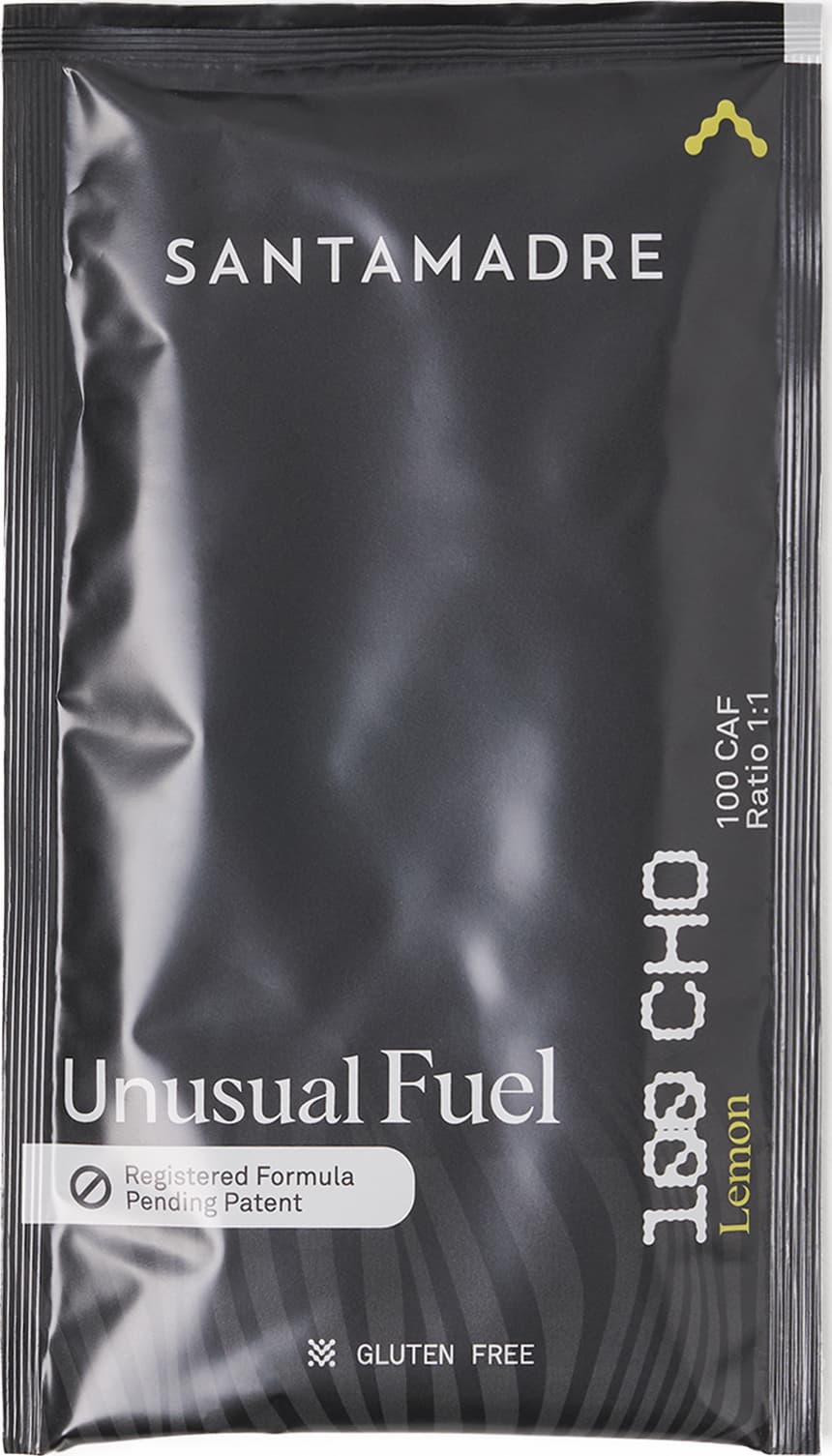 Batido SANTA MADRE UNUSUAL FUEL 100CHO 100 CAF SINGLE DOSE LEMON 10 X 106G