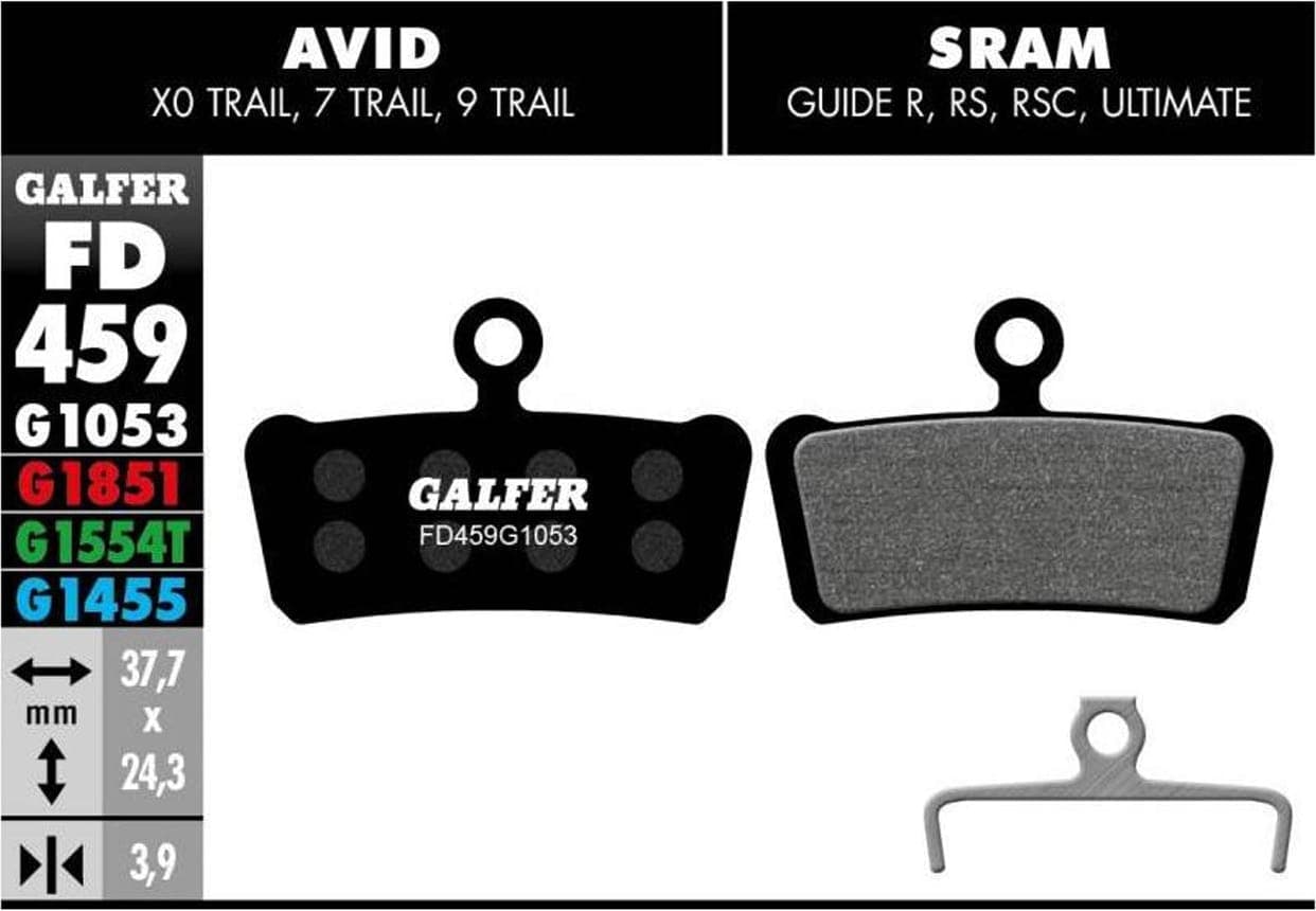 Freno y Mando GALFER MTB BRAKE PADS SRAM GUIDE AVID XO TRAI - FD459G