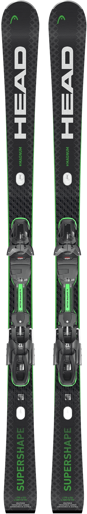 Pack Esquís + Fijaciones HEAD SUPERSHAPE  E-MAGNUM SW + PRD 12 GW