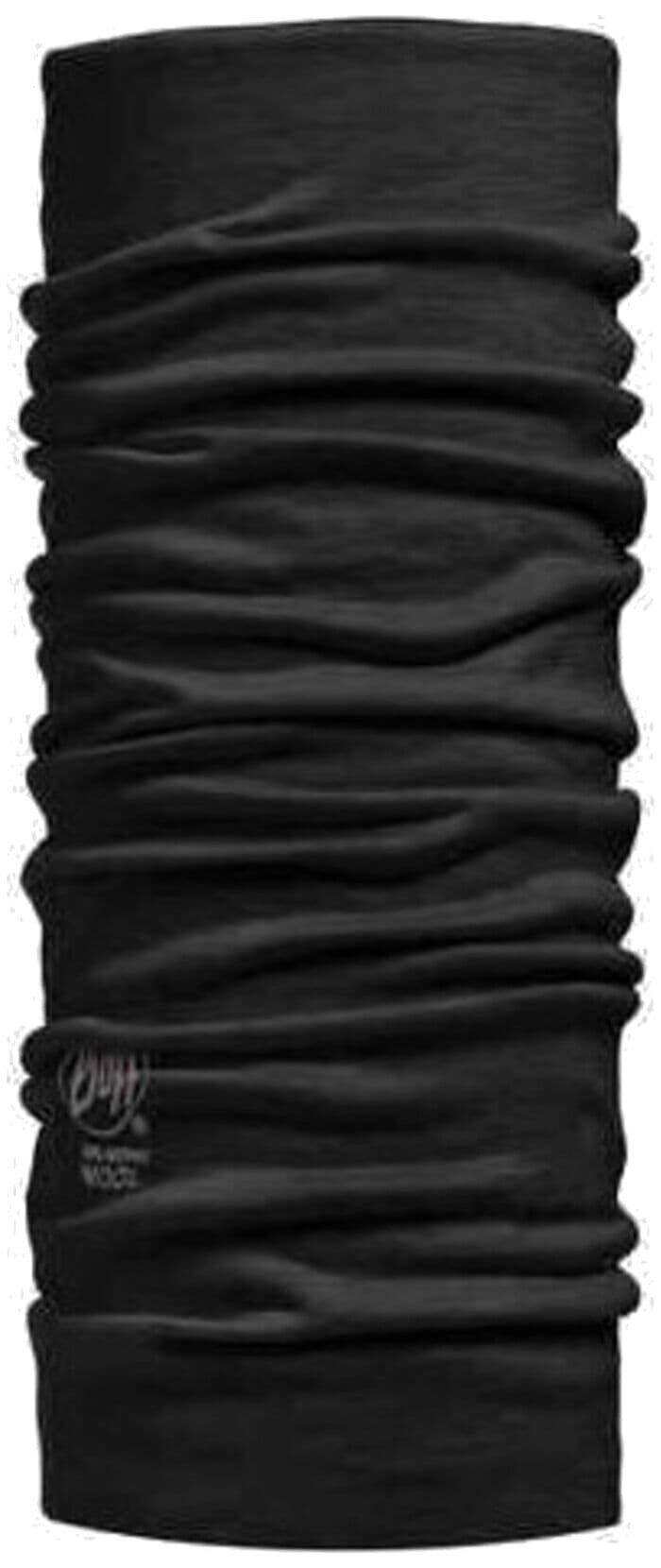 Tubular BUFF MERINO LIGHTWEIGHT SOLID BLACK