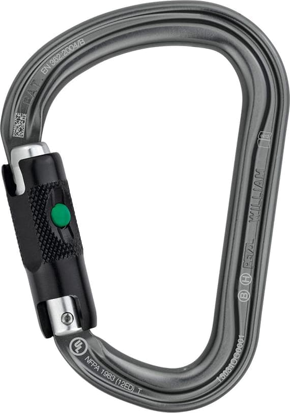 Mosquetón PETZL MOUSQUETON WILLIAM SCREW-LOCK