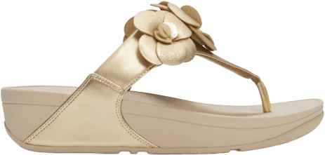 Sandalias FITFLOP LULU FLOWER PLATINO