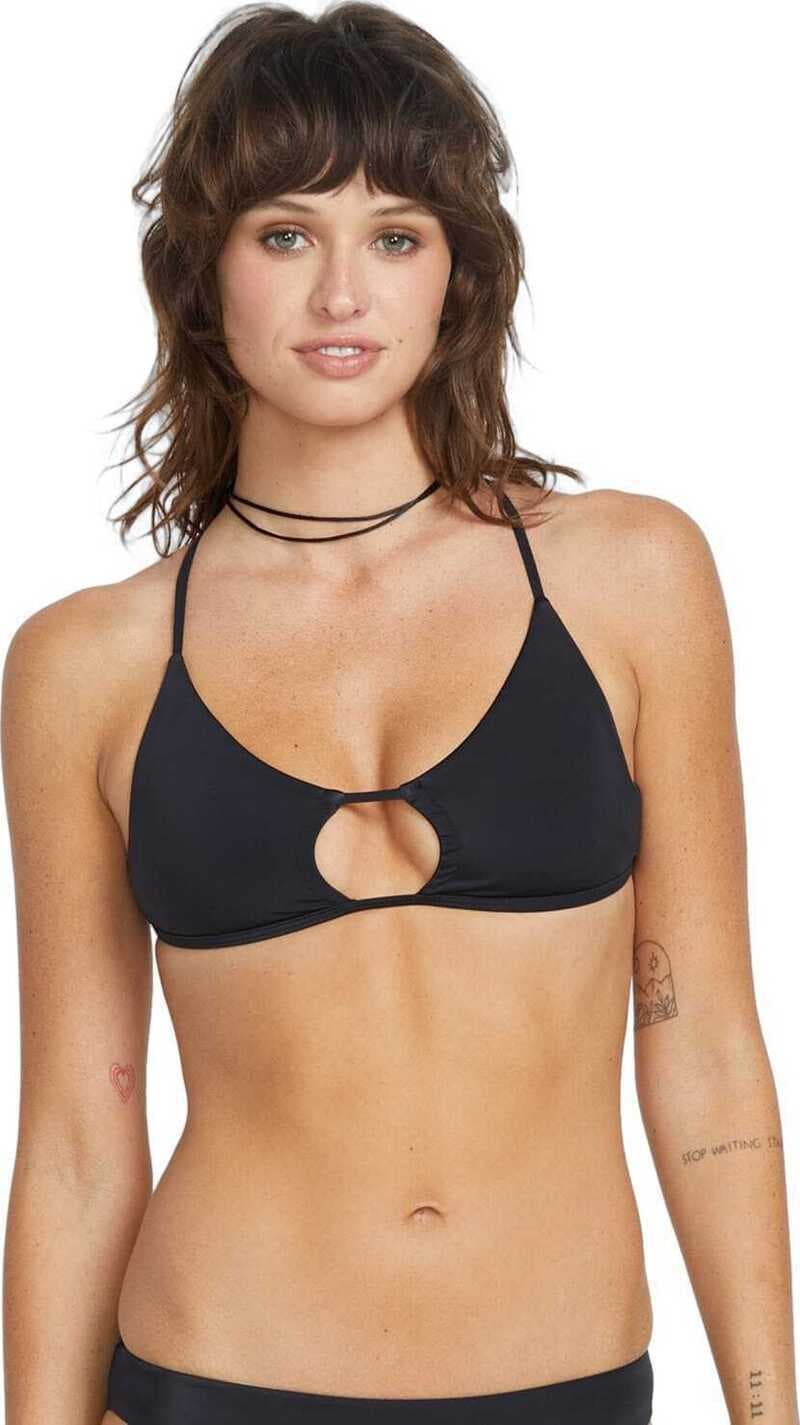 Bañador de una pieza VOLCOM SIMPLY SEAMLESS X BACK HALTER BIKINI TOP