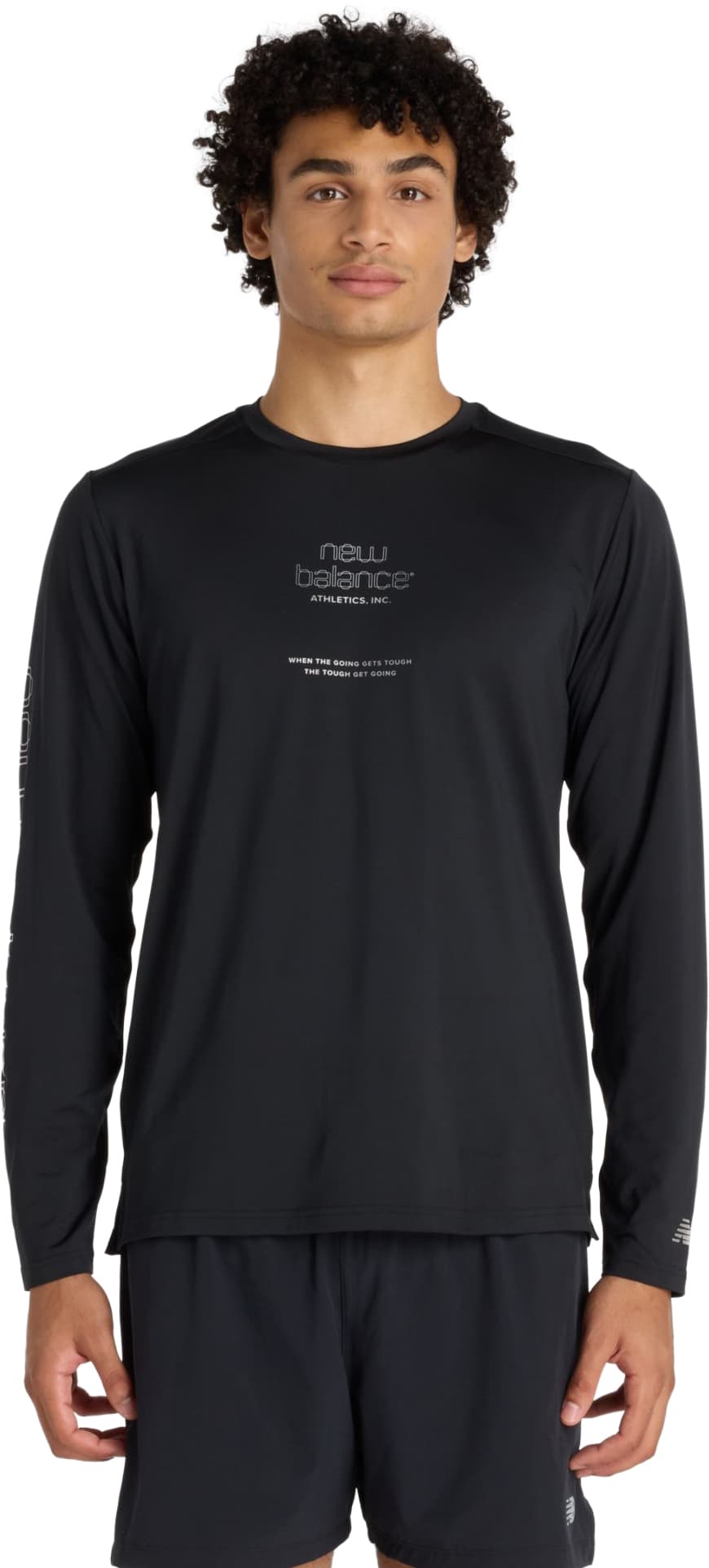 Camiseta NEW BALANCE REFLECTIVE POLY LONG SLEEVE T-SHIRT